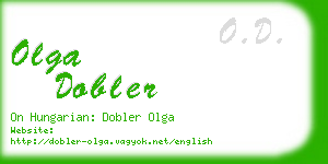 olga dobler business card